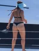 Sophia Buxton with Antigoni Buxton on the Catamaran in Mykonos