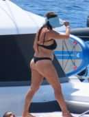 Sophia Buxton with Antigoni Buxton on the Catamaran in Mykonos