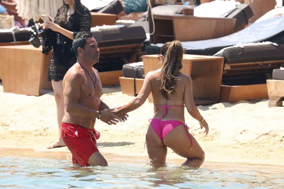 Teresa Giudice in Bikini and her Husband Luis Ruelas in Mykonos