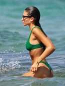 Thylane Blondeau at Beach in Bikini in St Tropez