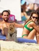 Thylane Blondeau at Beach in Bikini in St Tropez