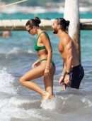 Thylane Blondeau at Beach in Bikini in St Tropez