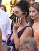 Vanessa Hudgens Wardrobe Malfunction, Nipslip Out in Capri