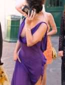 Vanessa Hudgens Wardrobe Malfunction, Nipslip Out in Capri