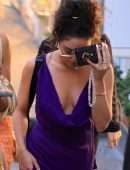 Vanessa Hudgens Wardrobe Malfunction, Nipslip Out in Capri