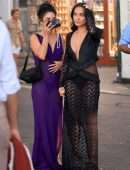 Vanessa Hudgens Wardrobe Malfunction, Nipslip Out in Capri