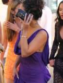 Vanessa Hudgens Wardrobe Malfunction, Nipslip Out in Capri