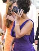Vanessa Hudgens Wardrobe Malfunction, Nipslip Out in Capri
