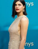 Alexandra Daddario in Sheer Dress at 74th Annual Primetime Emmy Awards in Los Angeles