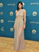 Alexandra Daddario in Sheer Dress at 74th Annual Primetime Emmy Awards in Los Angeles