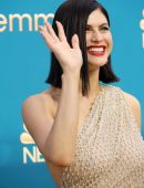 Alexandra Daddario in Sheer Dress at 74th Annual Primetime Emmy Awards in Los Angeles