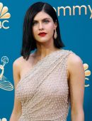 Alexandra Daddario in Sheer Dress at 74th Annual Primetime Emmy Awards in Los Angeles