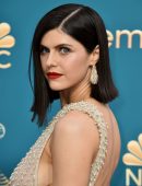 Alexandra Daddario in Sheer Dress at 74th Annual Primetime Emmy Awards in Los Angeles