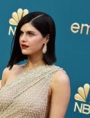 Alexandra Daddario in Sheer Dress at 74th Annual Primetime Emmy Awards in Los Angeles