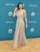 Alexandra Daddario in Sheer Dress at 74th Annual Primetime Emmy Awards in Los Angeles