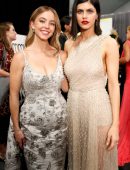 Alexandra Daddario in Sheer Dress at 74th Annual Primetime Emmy Awards in Los Angeles