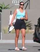April Love Geary Out for Tennis Class in Malibu