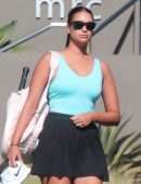 April Love Geary Out for Tennis Class in Malibu