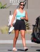 April Love Geary Out for Tennis Class in Malibu