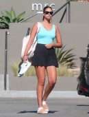 April Love Geary Out for Tennis Class in Malibu