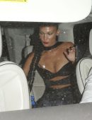 Bella Hadid Cleavage and Booty at Beyonce’s Birthday Party in Los Angeles