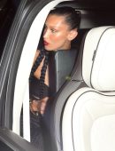 Bella Hadid Cleavage and Booty at Beyonce’s Birthday Party in Los Angeles