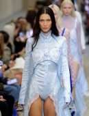 Bella Hadid Walking at Burberry Show in London