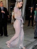 Kim Kardashian Booty in a Long Dress at Fendi Fashion Show in New York