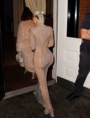 Kim Kardashian Booty in a Long Dress at Fendi Fashion Show in New York