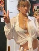 Natalie Alyn Lind Photoshoot in White Bikini