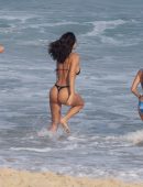 Rita Ora Booty in Bikini at a Beach in Rio de Janeiro