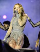 Rita Ora Leggy and Booty while Performing Live in Rio de Janeiro