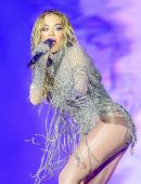 Rita Ora Leggy and Booty while Performing Live in Rio de Janeiro