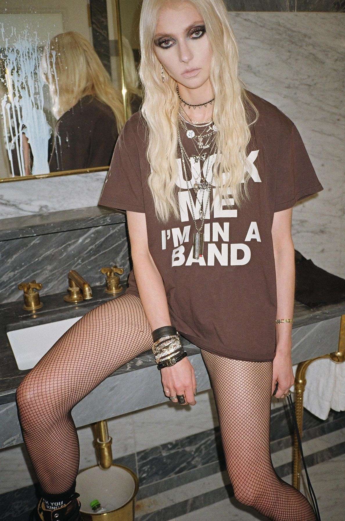Taylor Momsen Cleavage in R13 X Taylor Momsen Lingerie Campaign