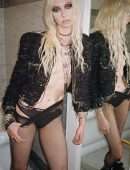 Taylor Momsen Cleavage in R13 X Taylor Momsen Lingerie Campaign