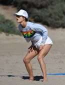 Alessandra Ambrosio Seen at a Beach in Santa Monica