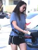 Alison Brie Getting Gas in Los Feliz, California