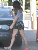 Alison Brie Getting Gas in Los Feliz, California