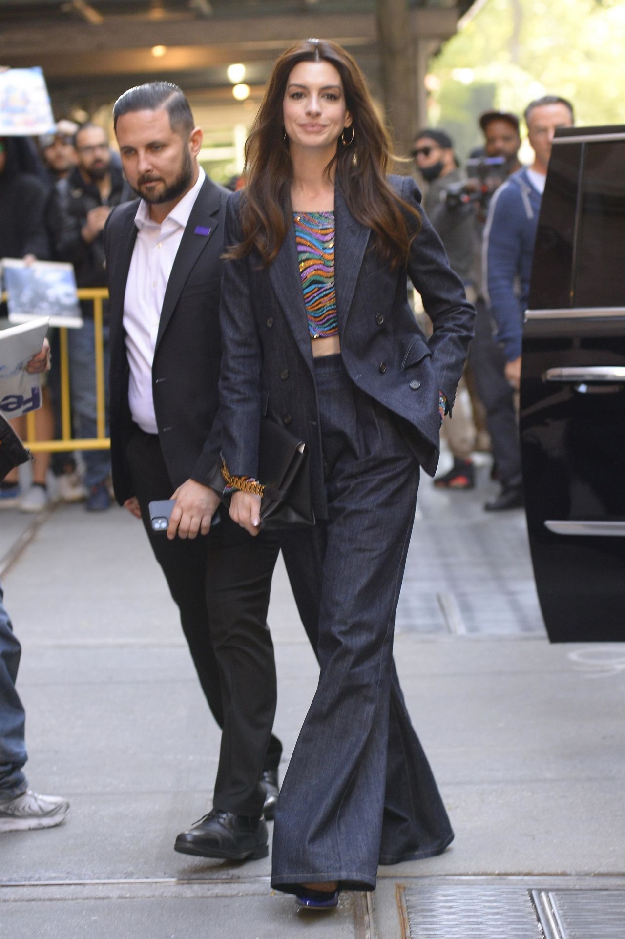 Anne Hathaway Out and About in New York