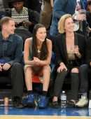 Bella Hadid Upskirt at Madison Square Garden in New York