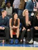 Bella Hadid Upskirt at Madison Square Garden in New York