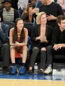 Bella Hadid Upskirt at Madison Square Garden in New York