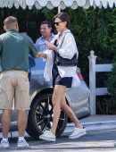 Charlize Theron at San Vicente Bungalows in West Hollywood