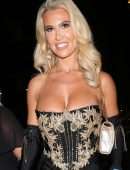 Christine McGuinness Leaving National TV Awards Afterparty in London