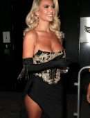 Christine McGuinness Leaving National TV Awards Afterparty in London
