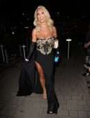 Christine McGuinness Leaving National TV Awards Afterparty in London