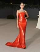 Eiza Gonzalez in Red Dress at 2nd Annual Academy Museum Gala in Los Angeles