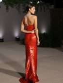 Eiza Gonzalez in Red Dress at 2nd Annual Academy Museum Gala in Los Angeles
