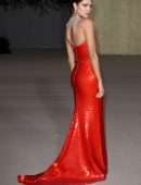 Eiza Gonzalez in Red Dress at 2nd Annual Academy Museum Gala in Los Angeles