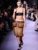 Emily Ratajkowski Runway during Miu Miu Womenswear SS-23 Show at Paris Fashion Week